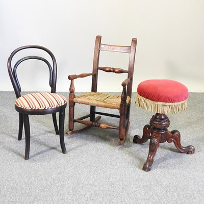 Lot 591 - A child's rocking chair