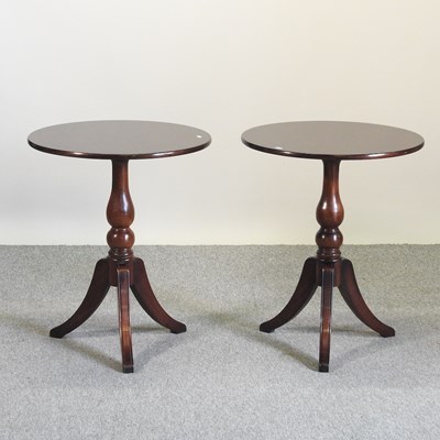 Lot 775 - A pair of reproduction occasional tables