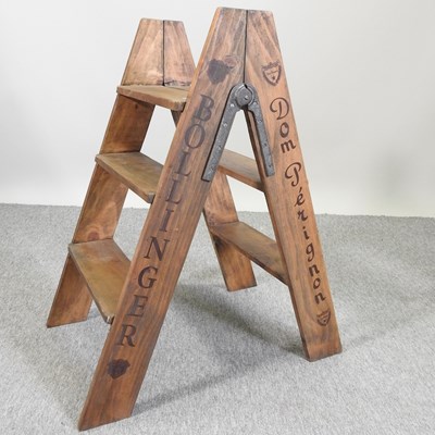 Lot 420 - A set of vintage style wooden steps