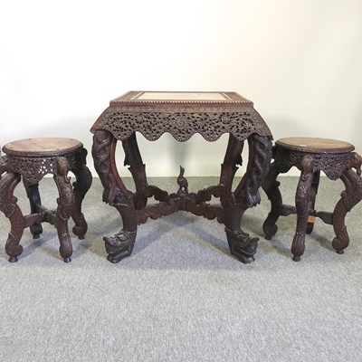 Lot 234 - An early 20th century Burmese occasional table