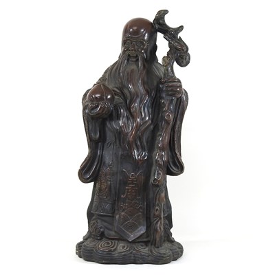 Lot 229 - A Chinese bronze figure