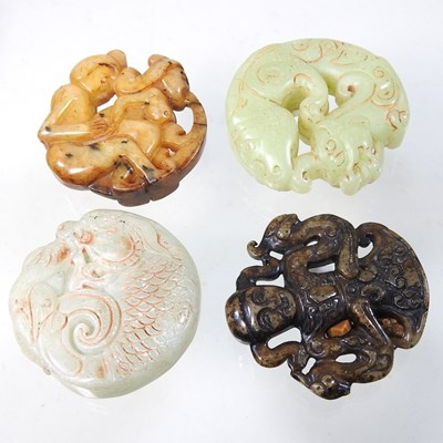 Lot 85 - A collection of four various Chinese roundels