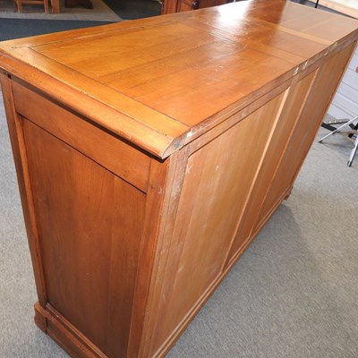 Lot 418 - A French oak sideboard