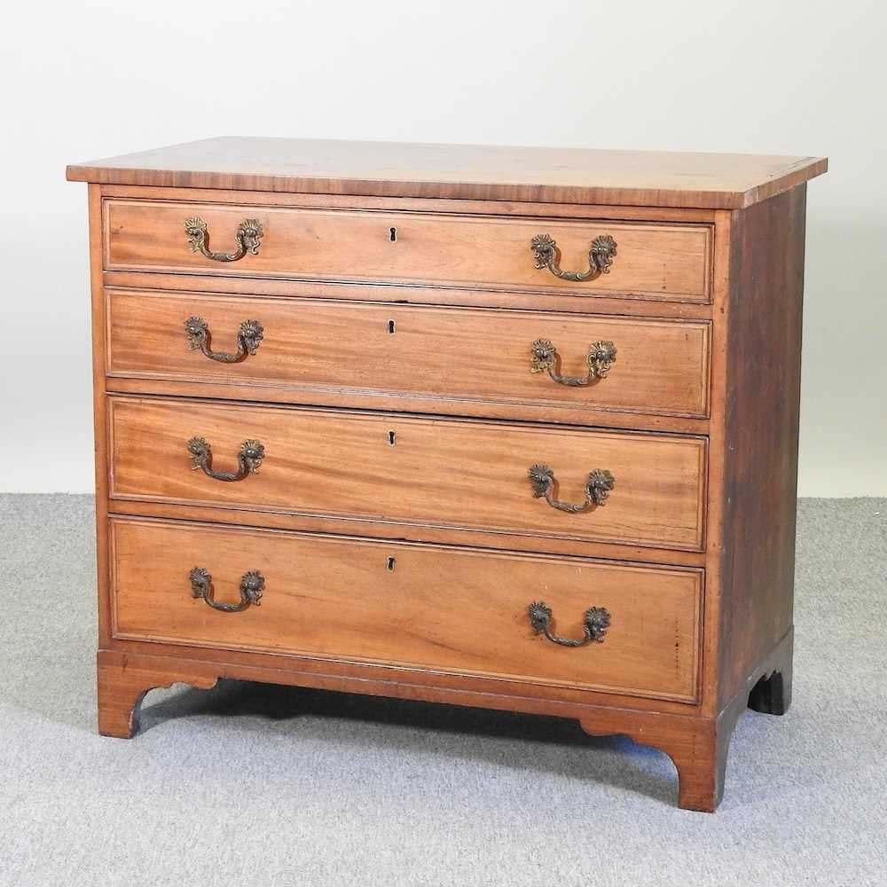 Lot 103 - A 19th century mahogany chest
