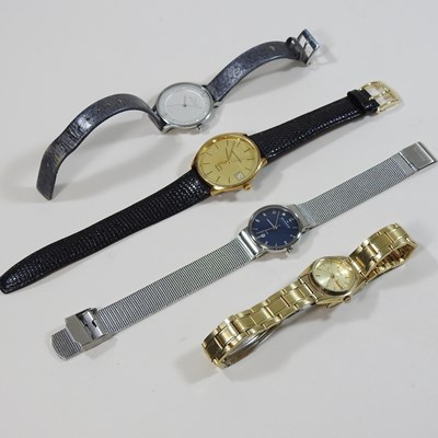 Lot 537 - A collection of four various ladies dress watches