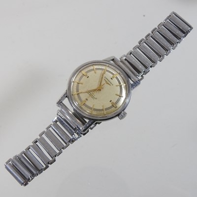 Lot 116 - A 1950's Longines Conquest steel cased automatic gentleman's wristwatch