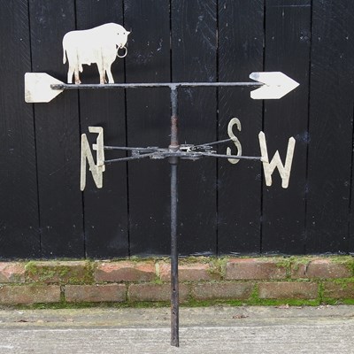 Lot 444 - A painted metal weather vane