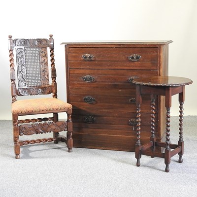 Lot 701 - An Edwardian oak chest