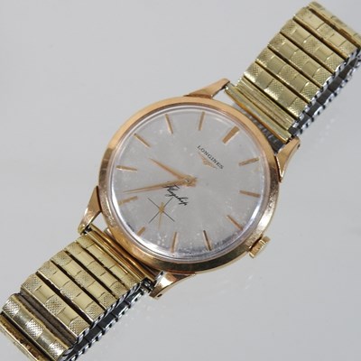 Lot 156 - A 1960's Longines Flagship 18 carat gold cased wristwatch