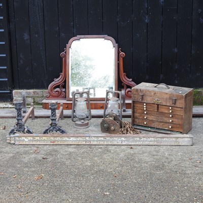 Lot 495 - A Victorian dressing table mirror