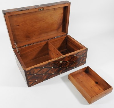 Lot 176 - A hand made parquetry box