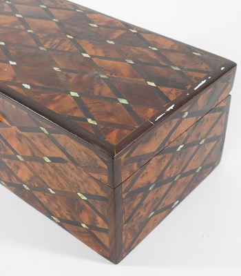 Lot 176 - A hand made parquetry box