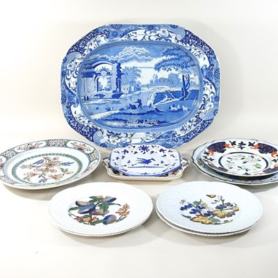 Lot 165 - An early 19th century Staffordshire blue and white dish