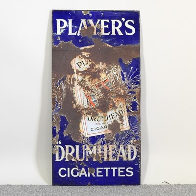 Lot 350 - A vintage Player's Cigarettes enamel sign