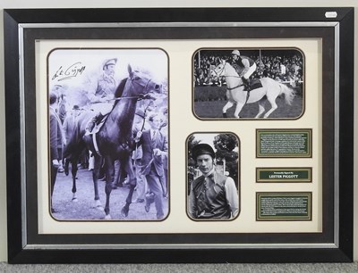 Lot 481 - A signed Lester Piggott print