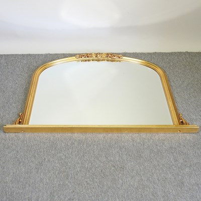 Lot 624 - A Victorian style gilt over mantel mirror