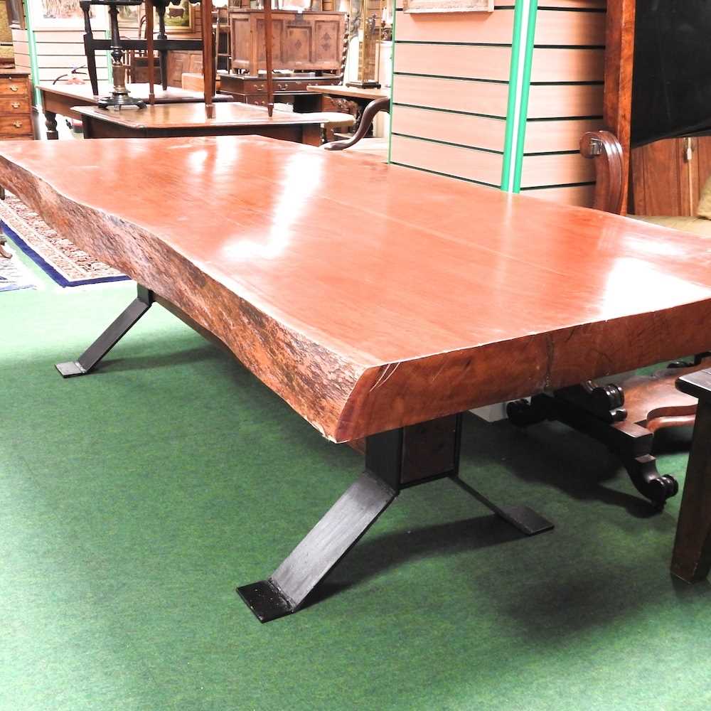 Lot 361 - A rare African camelthorn dining table