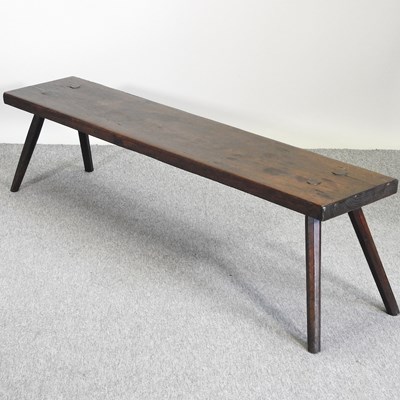 Lot 780 - A 19th century walnut bench