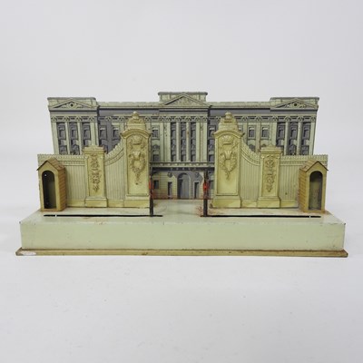 Lot 655 - A tin plate clockwork model of Buckingham Palace