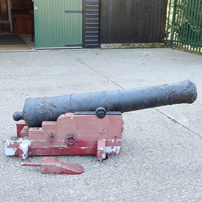 Lot 356 - A George III iron cannon