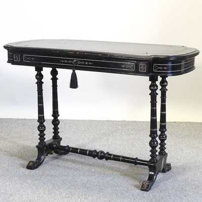 Lot 600 - A Victorian writing table, by Edwards & Roberts