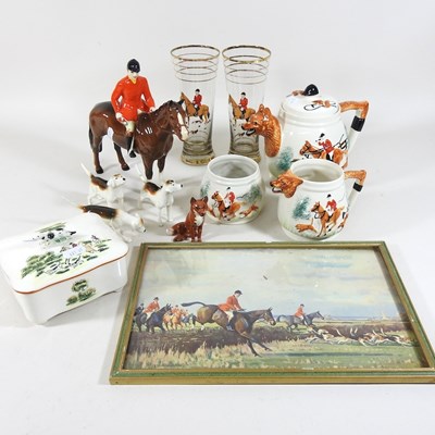 Lot 240 - A collection of Beswick pottery hunting figures