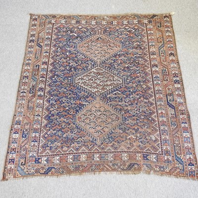 Lot 279 - A Qashqai woollen rug