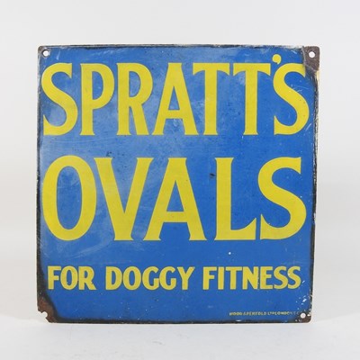 Lot 450 - A vintage enamel sign