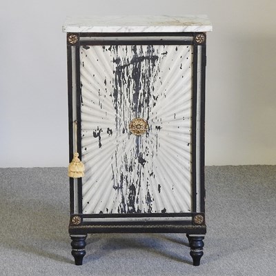 Lot 646 - A 19th century French Empire side cabinet