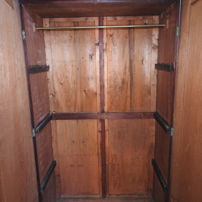 Lot 654 - A Victorian mahogany double wardrobe