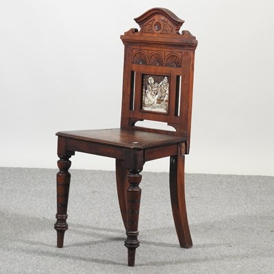 Lot 540 - A Victorian hall chair