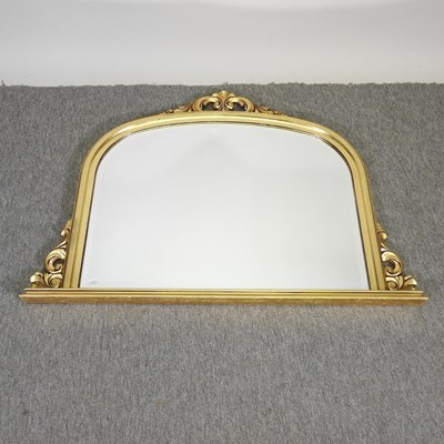 Lot 249 - A gilt framed wall mirror