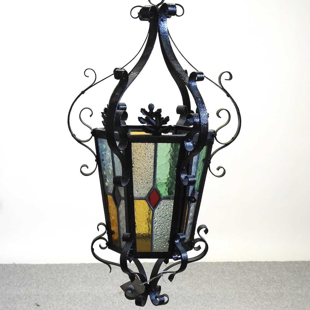 Lot 230 - An iron lantern