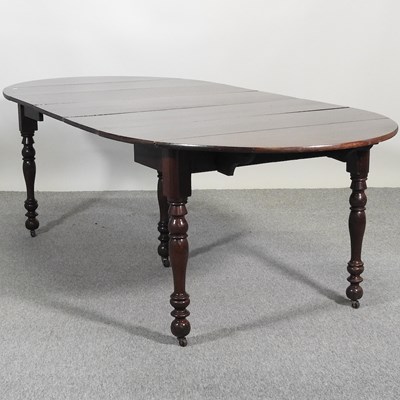 Lot 503 - A 19th century mahogany dining table