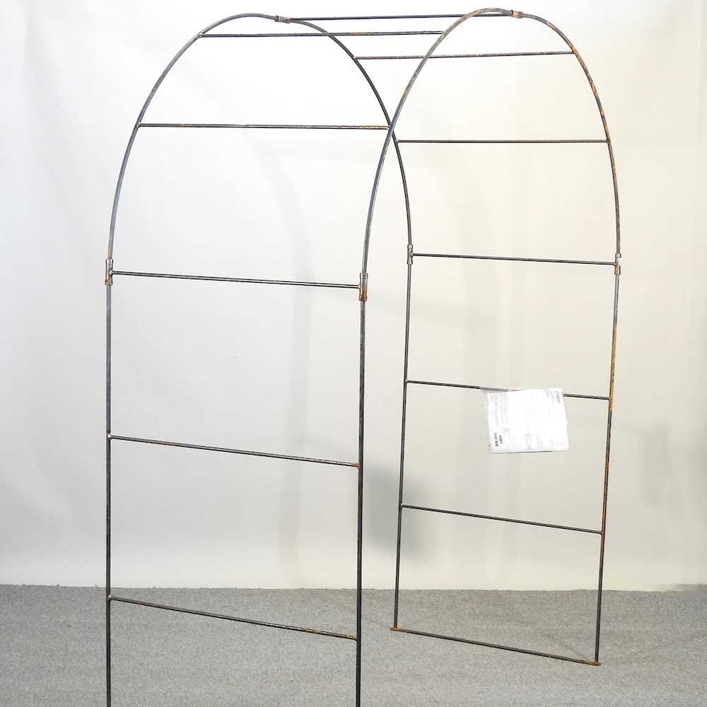 Lot 312 - A metal garden arch