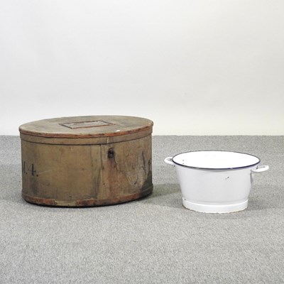 Lot 360 - A vintage hat box