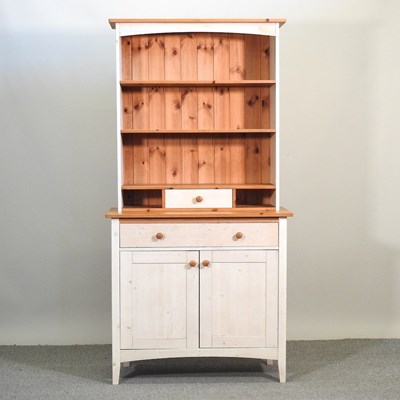 Lot 357 - A pine and painted dresser