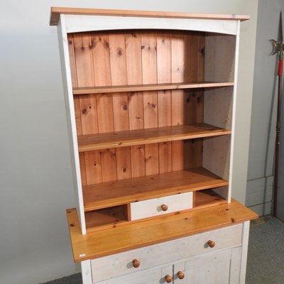 Lot 357 - A pine and painted dresser