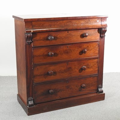 Lot 493 - A Victorian mahogany Scottish chest