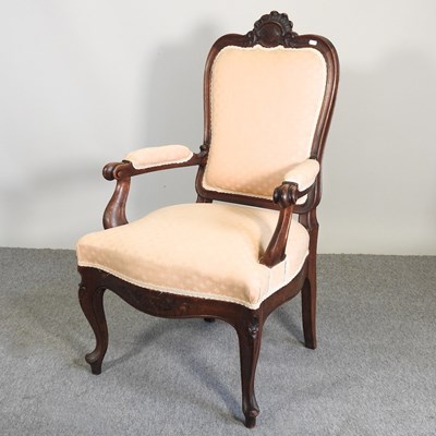 Lot 414 - An early 20th century French armchair