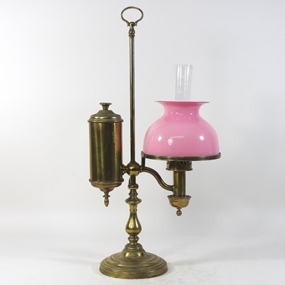 Lot 141 - An 19th century student's lamp