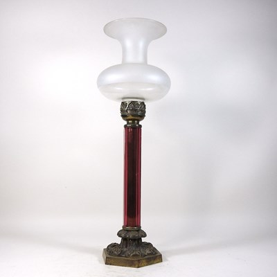 Lot 47 - A 19th century brass candle light