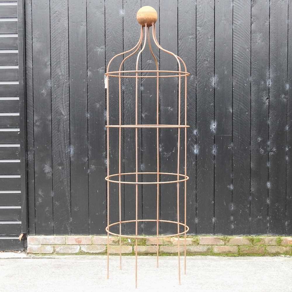 Lot 310 - A very large steel garden spire