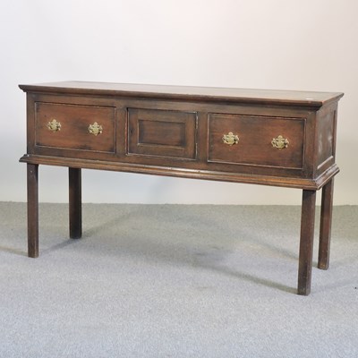 Lot 556 - A 19th century oak dresser base