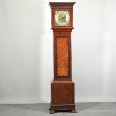 Lot 574 - A good early 20th century longcase clock