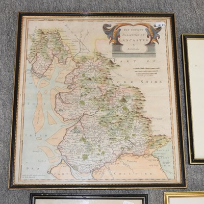 Lot 142 - Robert Morden, map of Lancaster