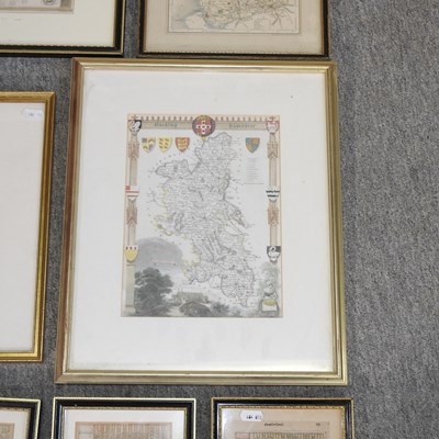 Lot 142 - Robert Morden, map of Lancaster