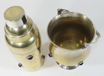 Lot 56 - A silver plated cocktail shaker