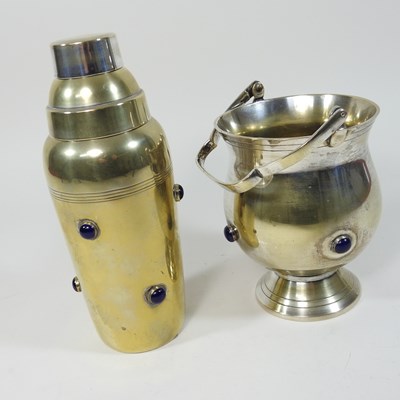Lot 56 - A silver plated cocktail shaker