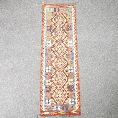 Lot 134 - A Turkish kelim runner